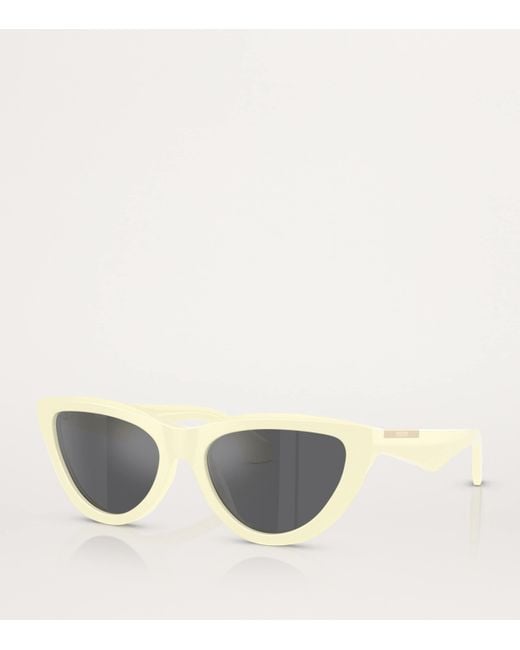 Burberry Gray Acetate Cat Eye Sunglasses