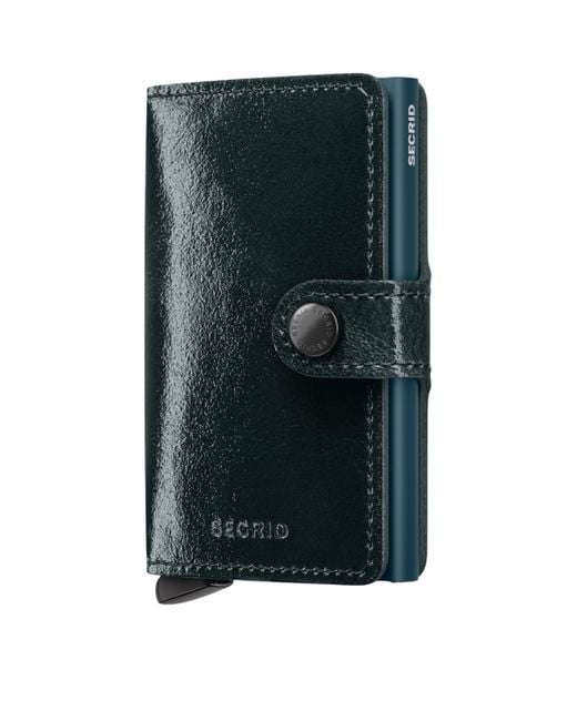 Secrid Green Leather Miniwallet for men