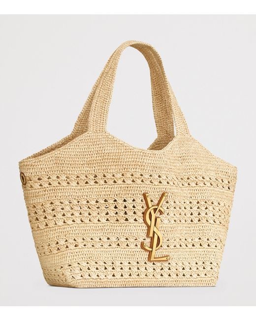 Saint Laurent Metallic Medium Icare Tote Bag