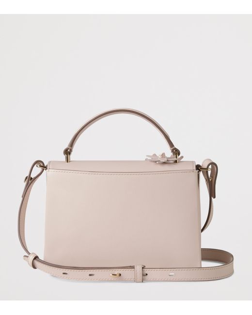Mulberry Pink Small Leather Lana Top-Handle Bag