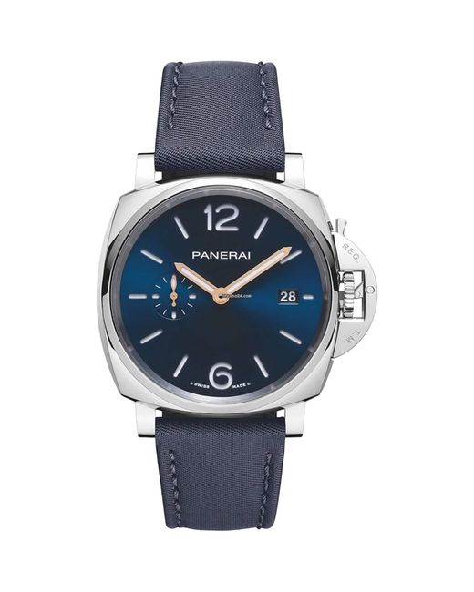 Panerai Metallic Stainless Steel Luminor Due Watch