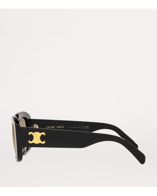 Céline Brown Rectangular Sunglasses