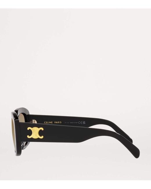 Céline Brown Rectangular Sunglasses