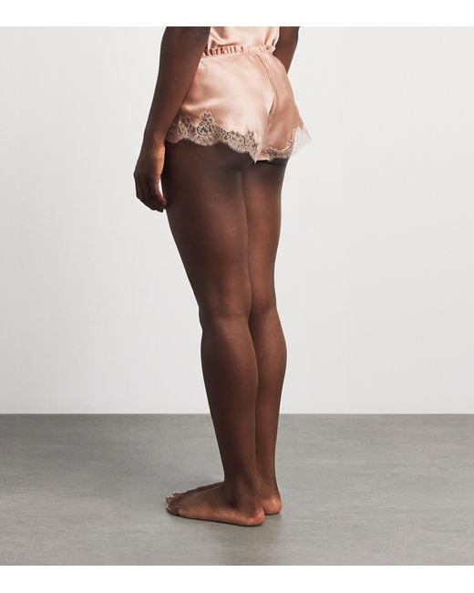 Carine Gilson Natural Silk Cérès Pyjama Shorts