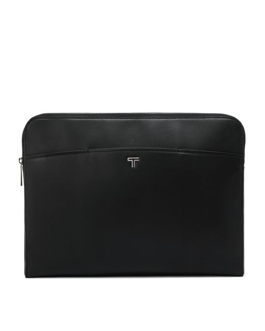 Tumi Black Leather Belden Laptop Sleeve