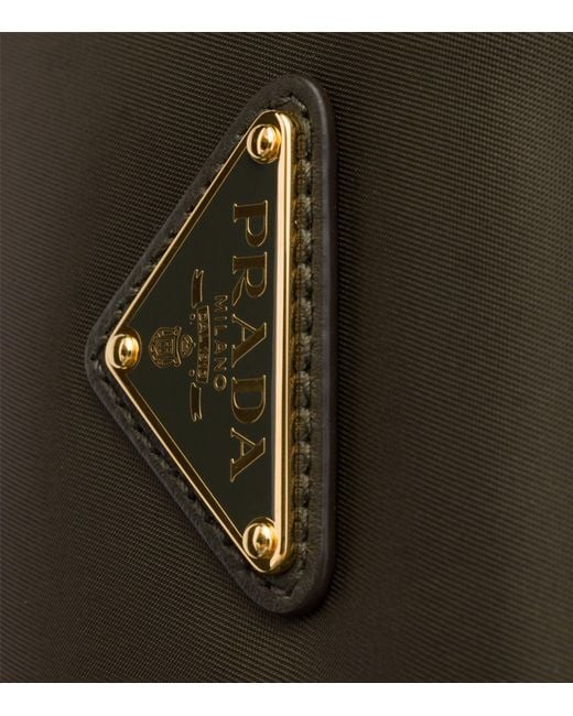 Prada Black Small Re-Nylon And Leather Explore Shoulder Bag