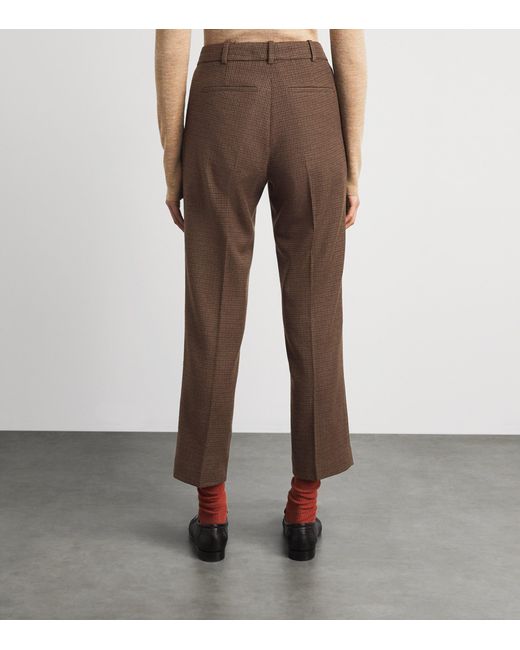 Polo Ralph Lauren Brown Cotton-Blend Slim Tailored Trousers
