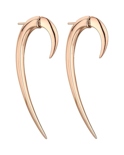 Shaun Leane White Rose Gold Vermeil Hook Earrings (size 2)