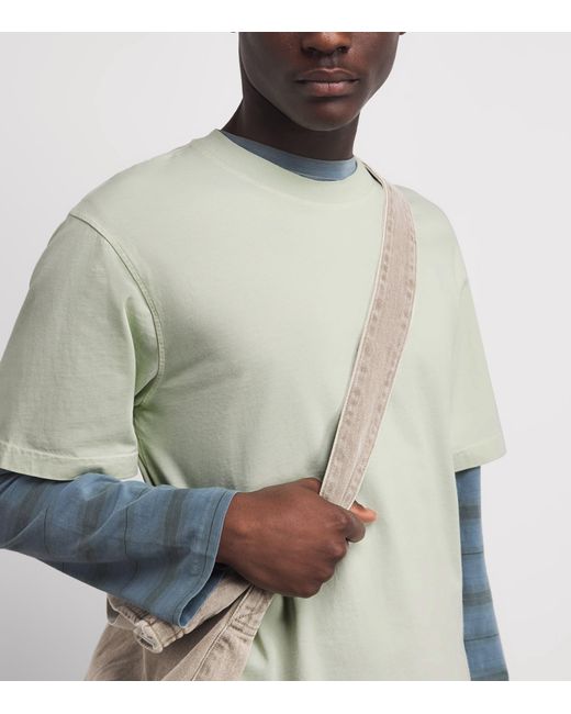 Agolde White Cotton Asha T-Shirt for men