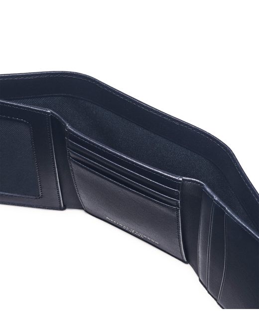Aspinal Blue Leather Wallet for men