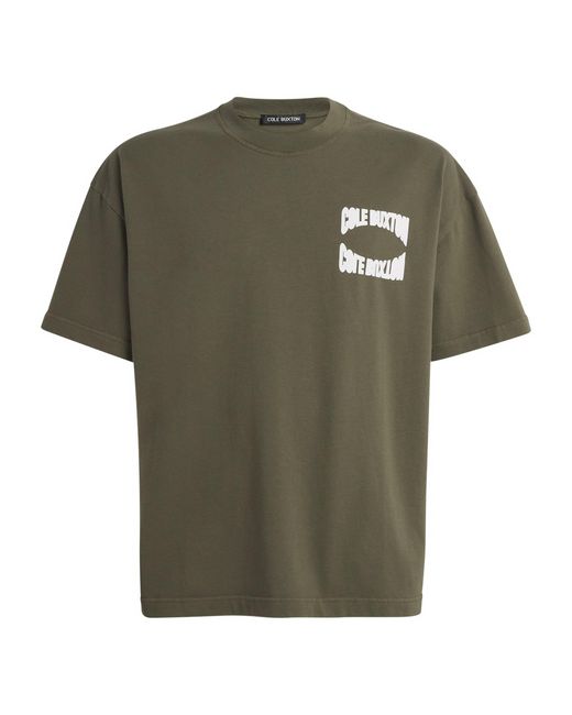 Cole Buxton Green Reflected Arc T-Shirt for men