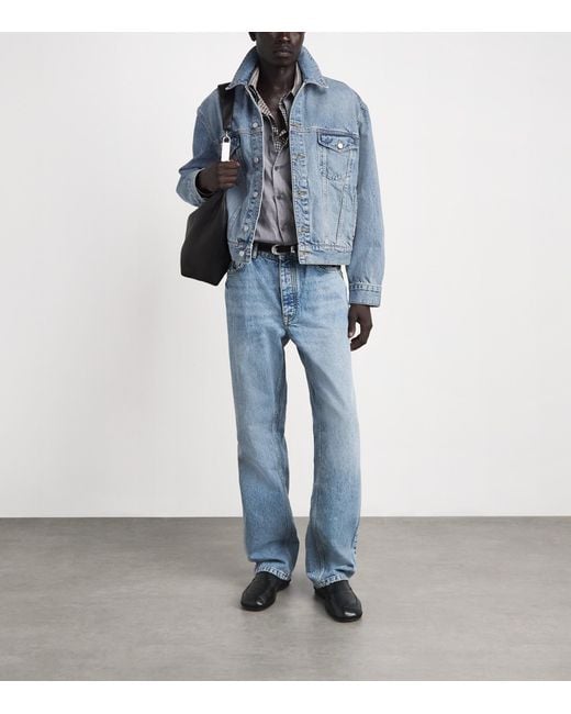 Represent Blue Denim Trucker Jacket for men