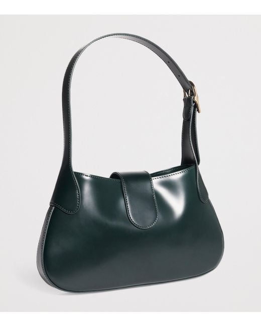 Sandro Green Leather Janet Shoulder Bag