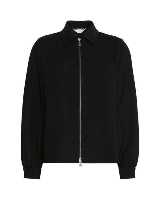 Max Mara Black Virgin Wool-Blend Jacket