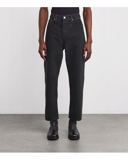 Agolde Black Organic Cotton-Blend Loose '90S Jeans for men