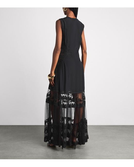 Ulla Johnson Black Silk Florence Maxi Dress