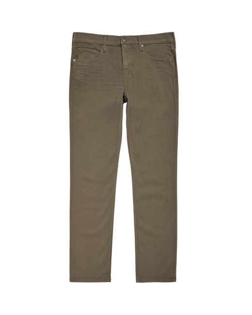 PAIGE Gray Federal Slim-Straight Jeans for men