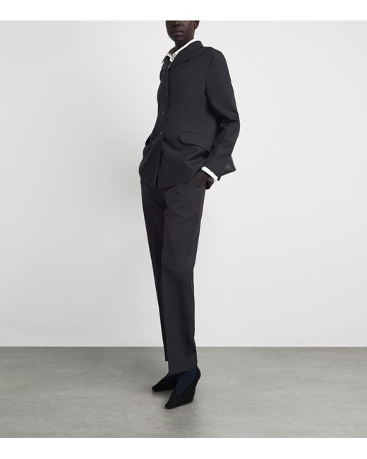 Jil Sander Black Wool Gabardine Blazer