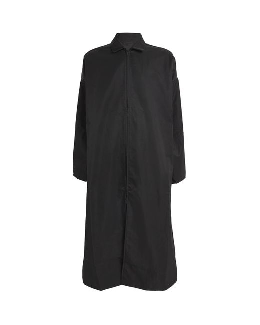 Fear Of God Black Crinkle Nylon Trench Coat for men