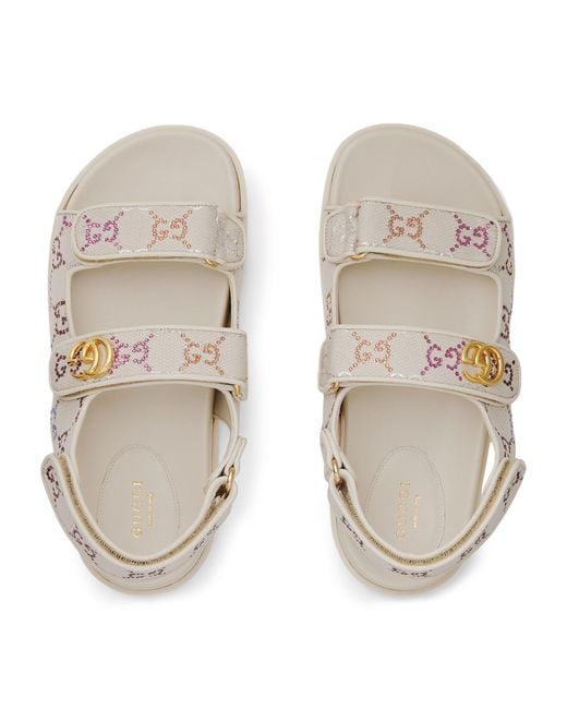 Gucci White Sandal With Double G