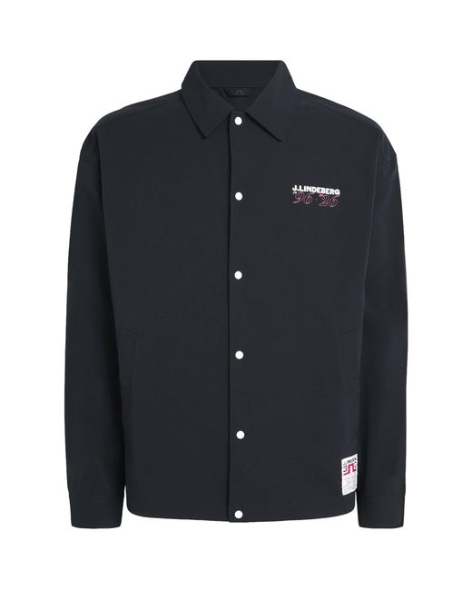 J.Lindeberg Blue 30Y Cam Coach Jacket for men