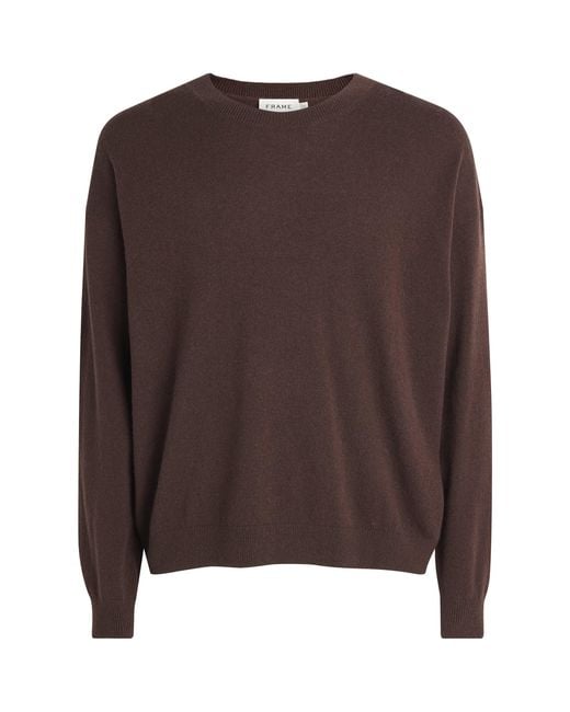 FRAME Brown Cashmere Sweater for men