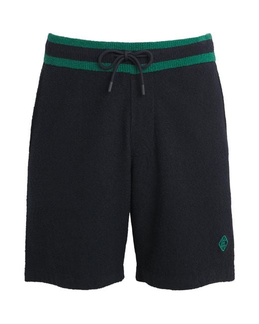 CHE Black Bouclé Armas Shorts for men