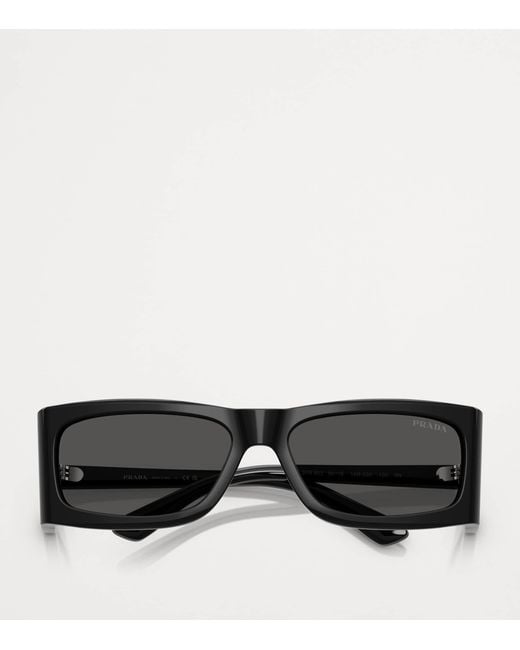 Prada Black Acetate Prb03S Sunglasses for men