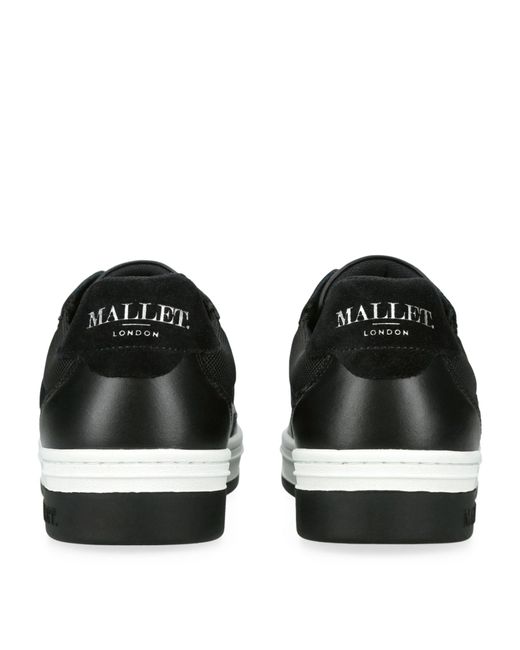Mallet Black Bennet Suede Low-top Trainers for men