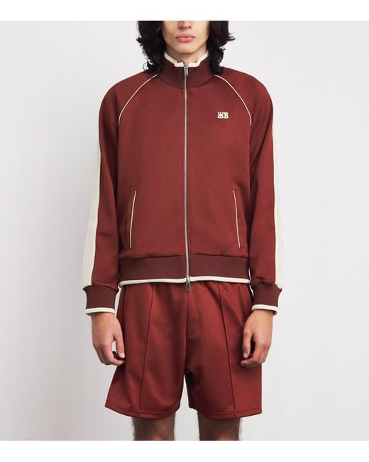 Wales Bonner Red Motion Track Jacket for men