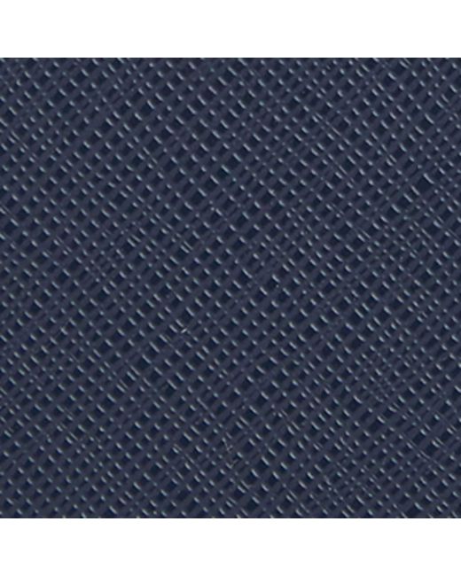 Emporio Armani Blue Saffiano Leather Phone Card Holder for men
