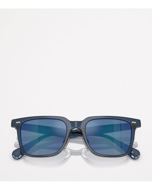 Oliver Peoples Blue Rectangular Mr. Federer Ii Sunglasses for men