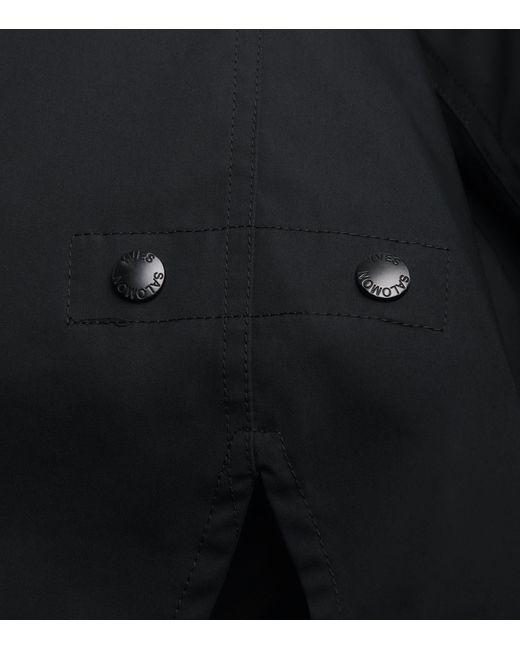 Yves Salomon Black Fox-Rabbit Blended-Cotton Parka