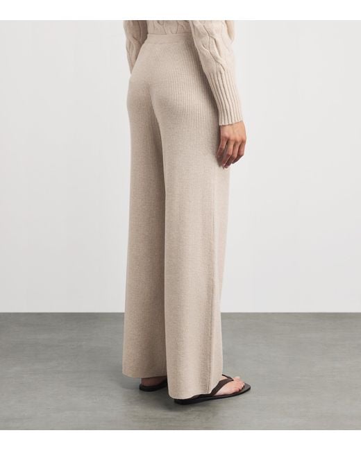 Johnstons Natural Wool Ribbed Trousers