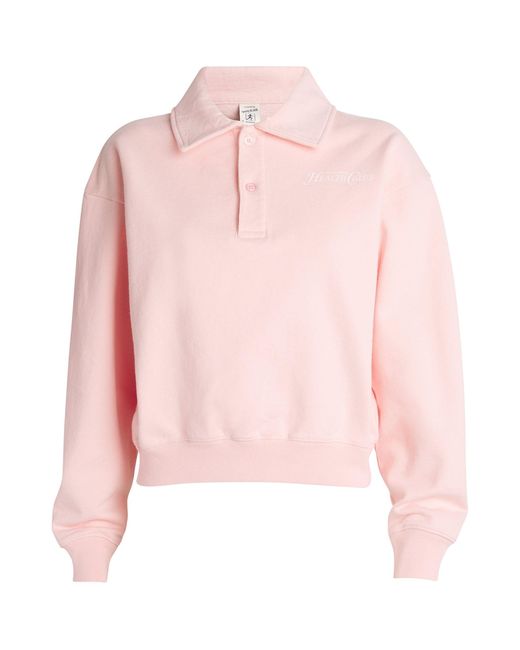 Sporty & Rich Pink Rizzoli Polo Sweatshirt