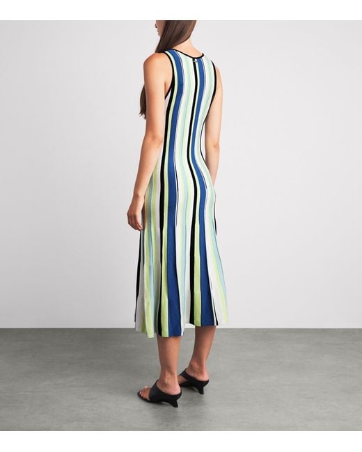 Toccin Blue Knitted Fifi Midi Dress