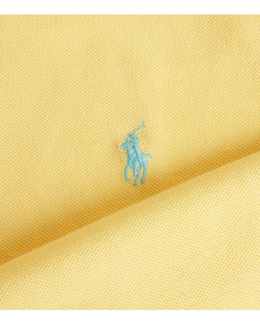 Polo Ralph Lauren Yellow Cotton Mesh Polo Pony Polo Shirt for men