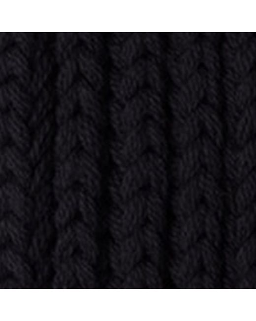 Prada Black Wool Logo Scarf