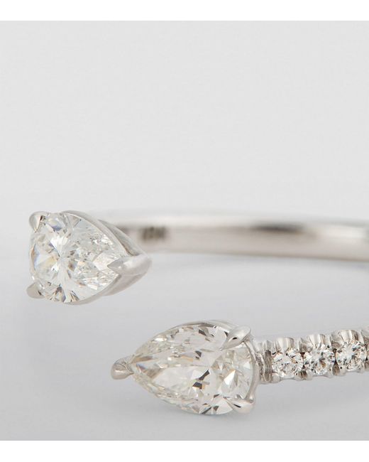 Anita Ko White Gold And Diamond Two-stone Claw Ring