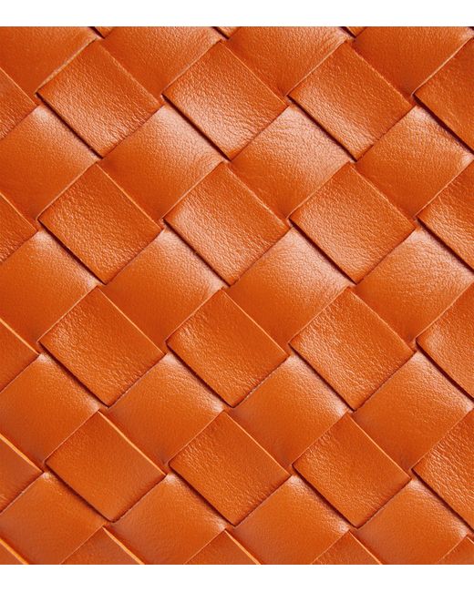 Bottega Veneta Orange Small Lambskin Parachute Shoulder Bag
