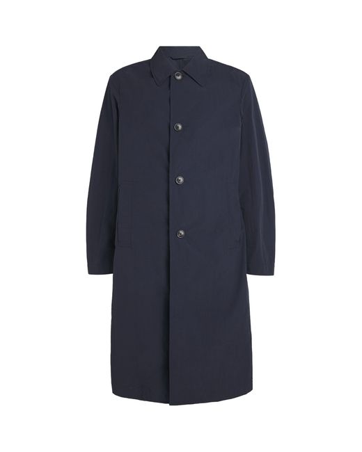 Dries Van Noten Blue Water-Repellent Coat for men