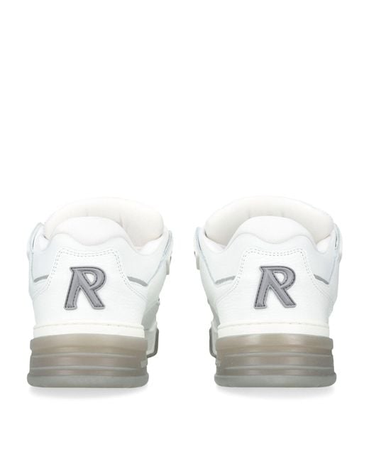 Represent White Leather Studio Sneakers for men