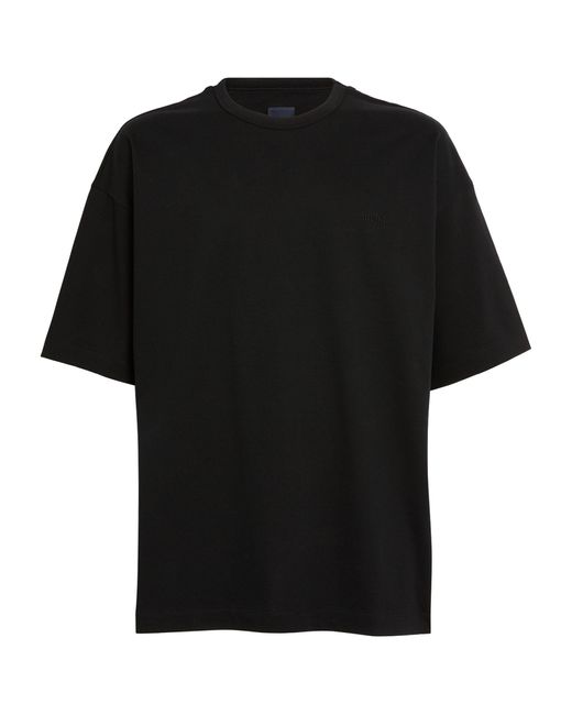 Juun.J Black Oversized Logo T-shirt for men