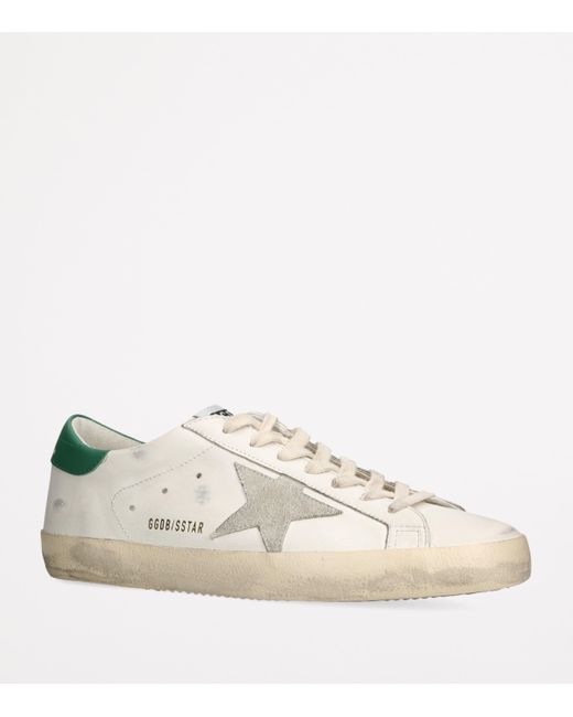 Golden Goose Deluxe Brand White Leather Super-Star Sneakers for men