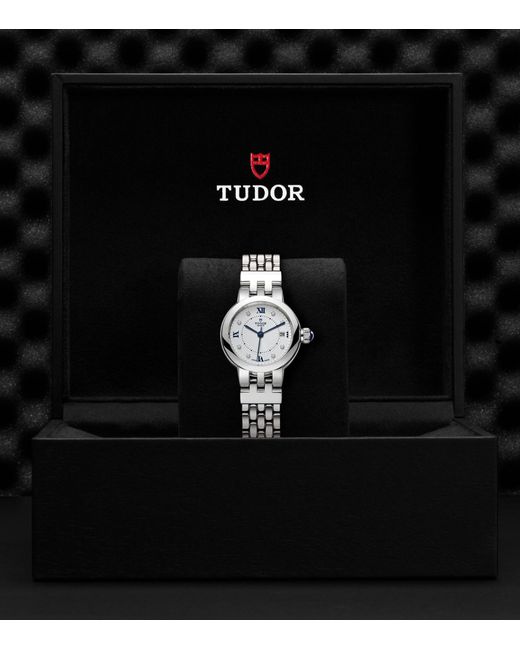 Tudor Metallic Stainless Steel And Diamond Clair De Rose Watch