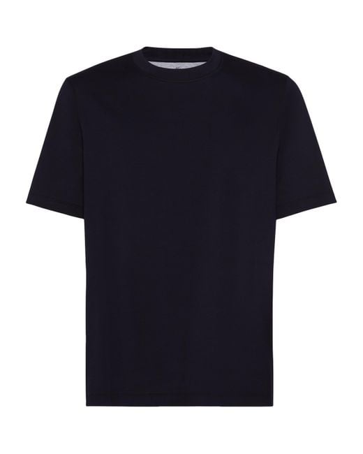 Brunello Cucinelli Black T-Shirts for men