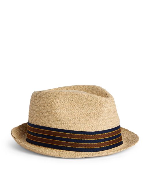 Stetson Natural Raffia Trilby Hat for men