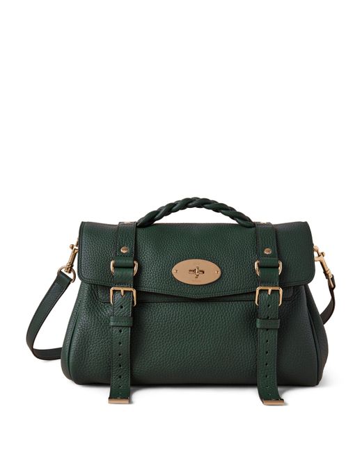 Mulberry Green Leather Alexa Cross-Body Bag