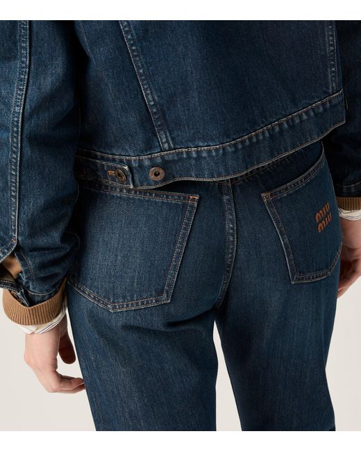 Miu Miu Blue Straight Jeans