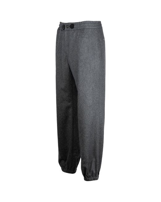 Alan Scott Gray Cashmere-Blend Sweatpants for men